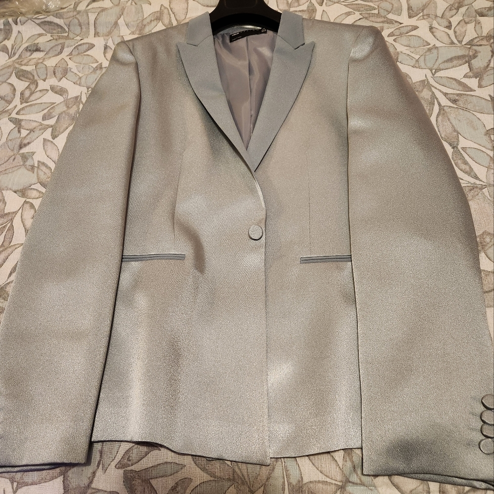Light sage slim fit Blazer